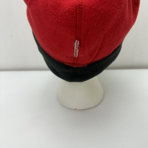 Columbia Beanie Hat Winter Cap Red Black Nebraska Canada Reversible Outdoors - Picture 11 of 16